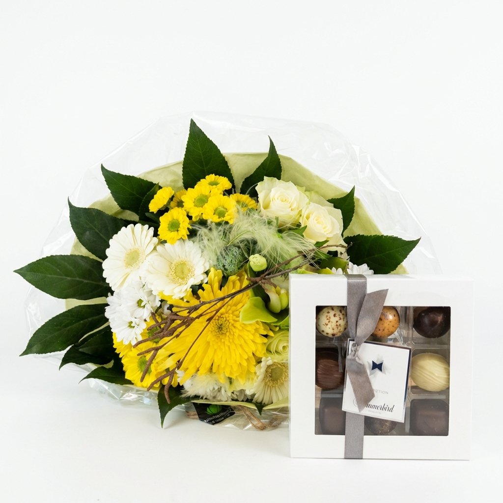 Påskebuket med chokolade