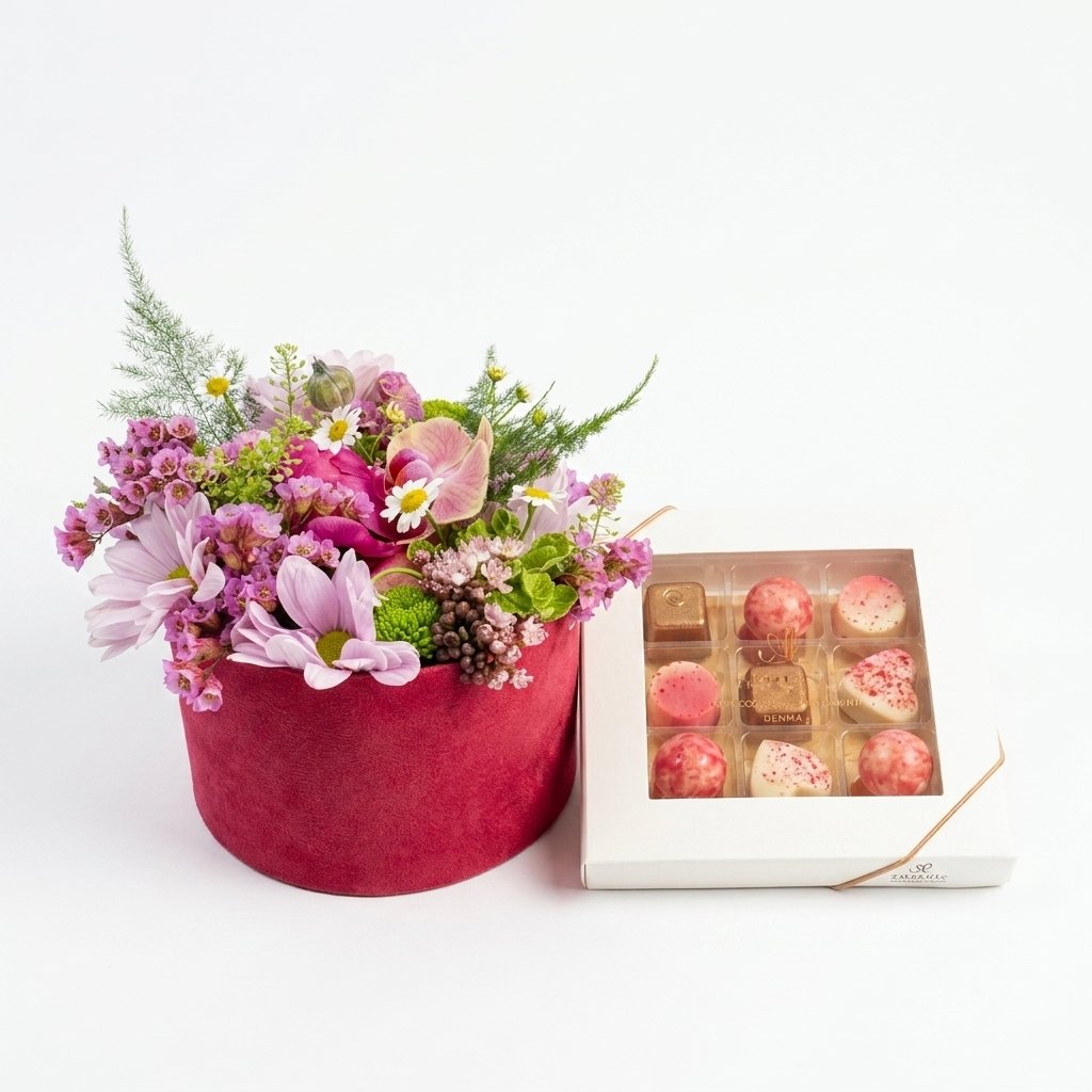 Chokolade og blomster