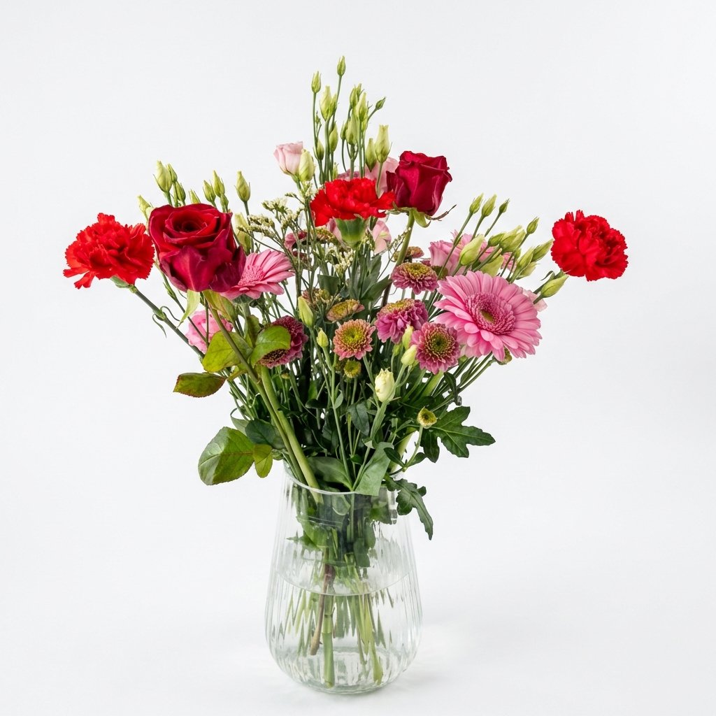 Luftig buket med roser