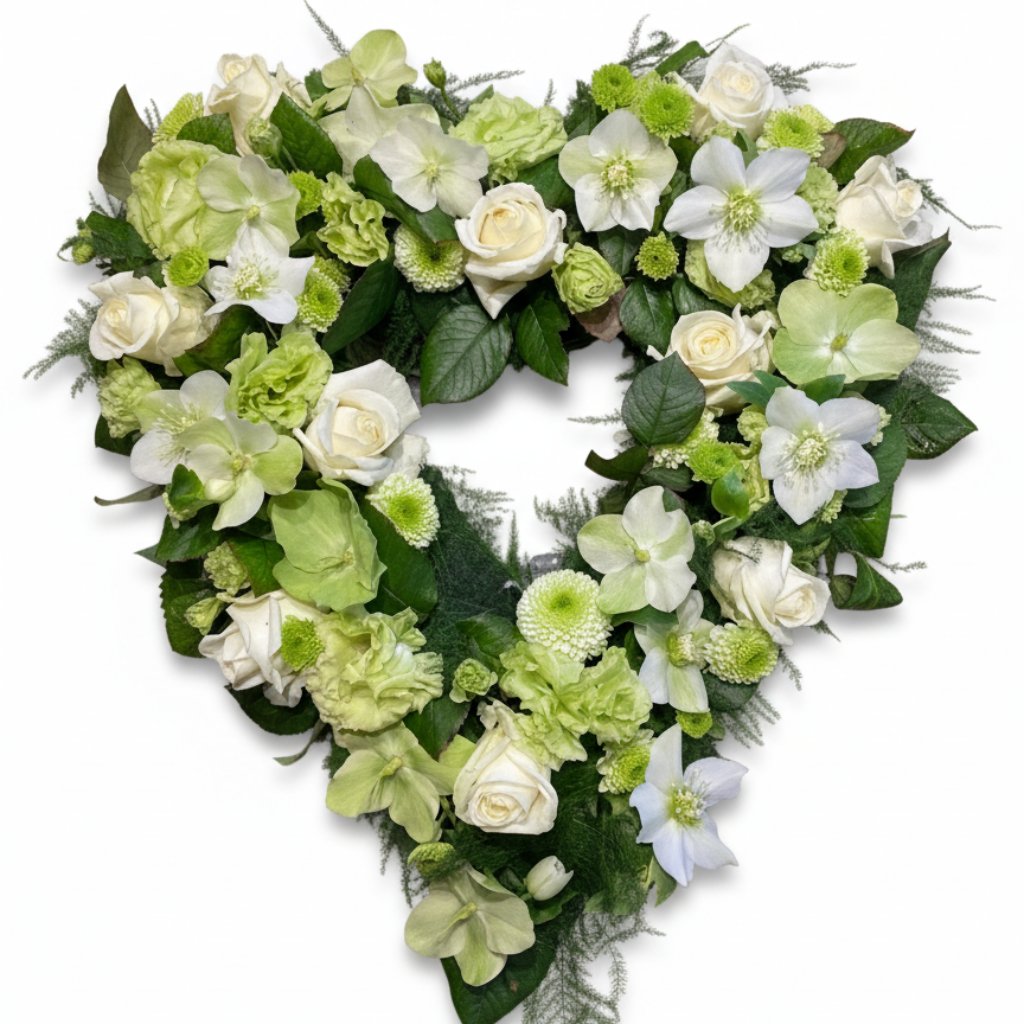 Åbent hjerte i lyse farver