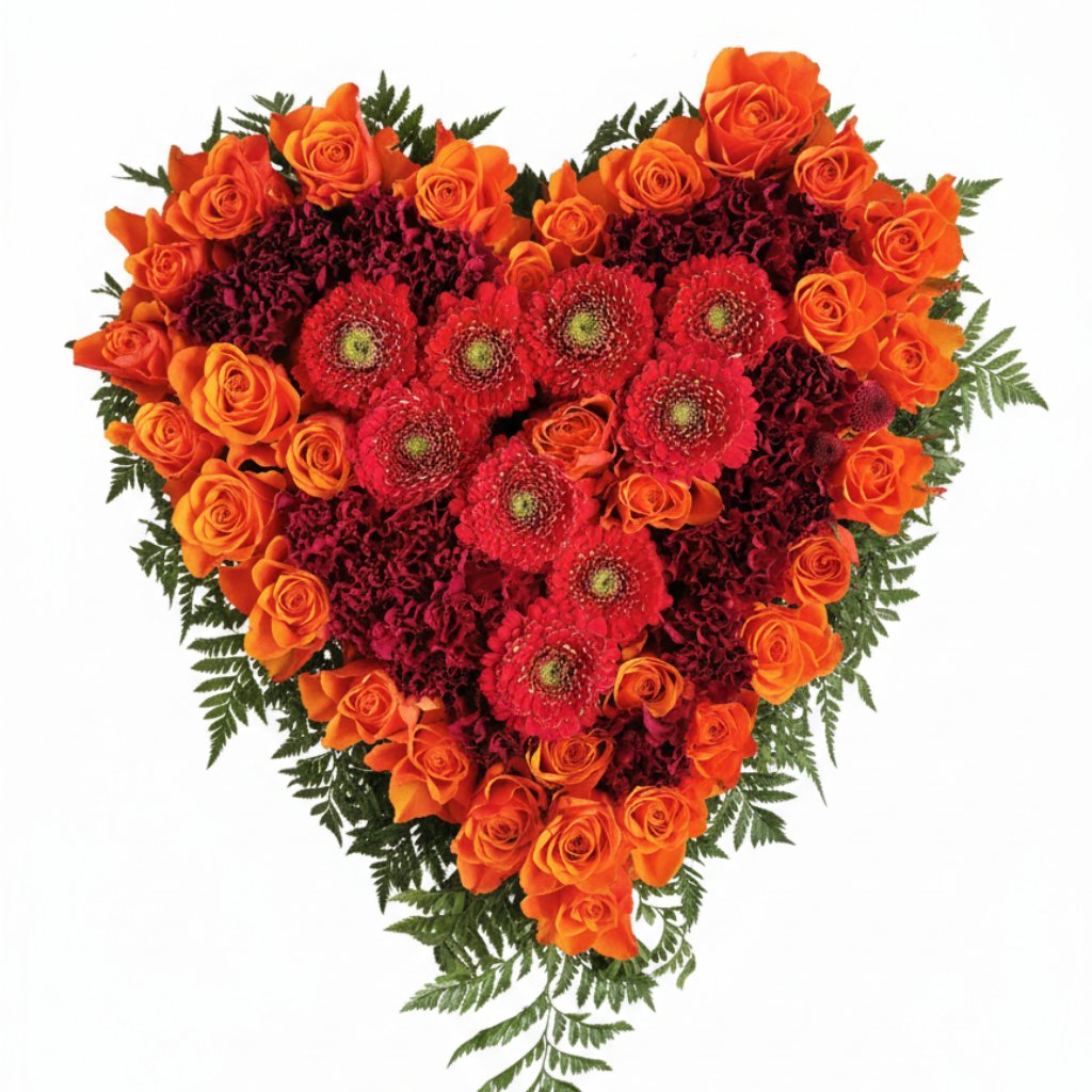 Hjerte i stærke farver