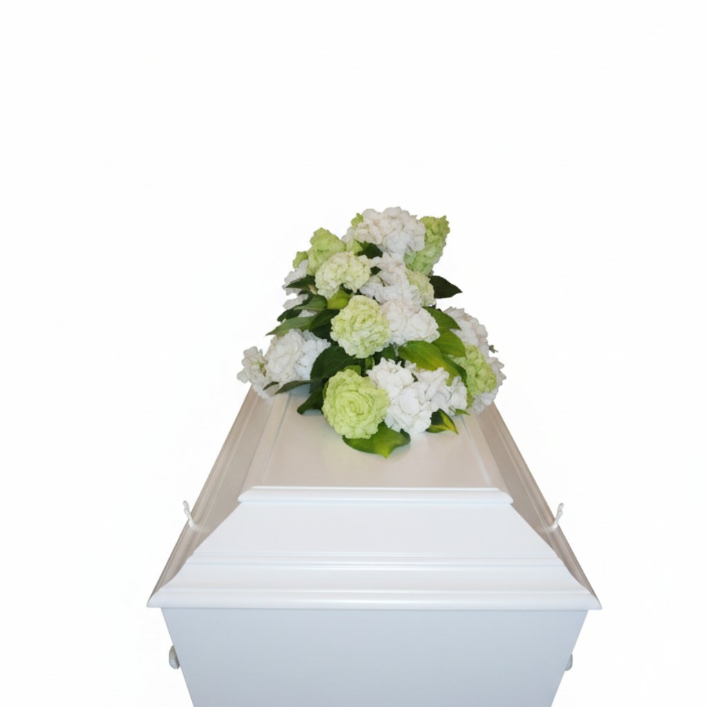 Kistepynt med hortensia